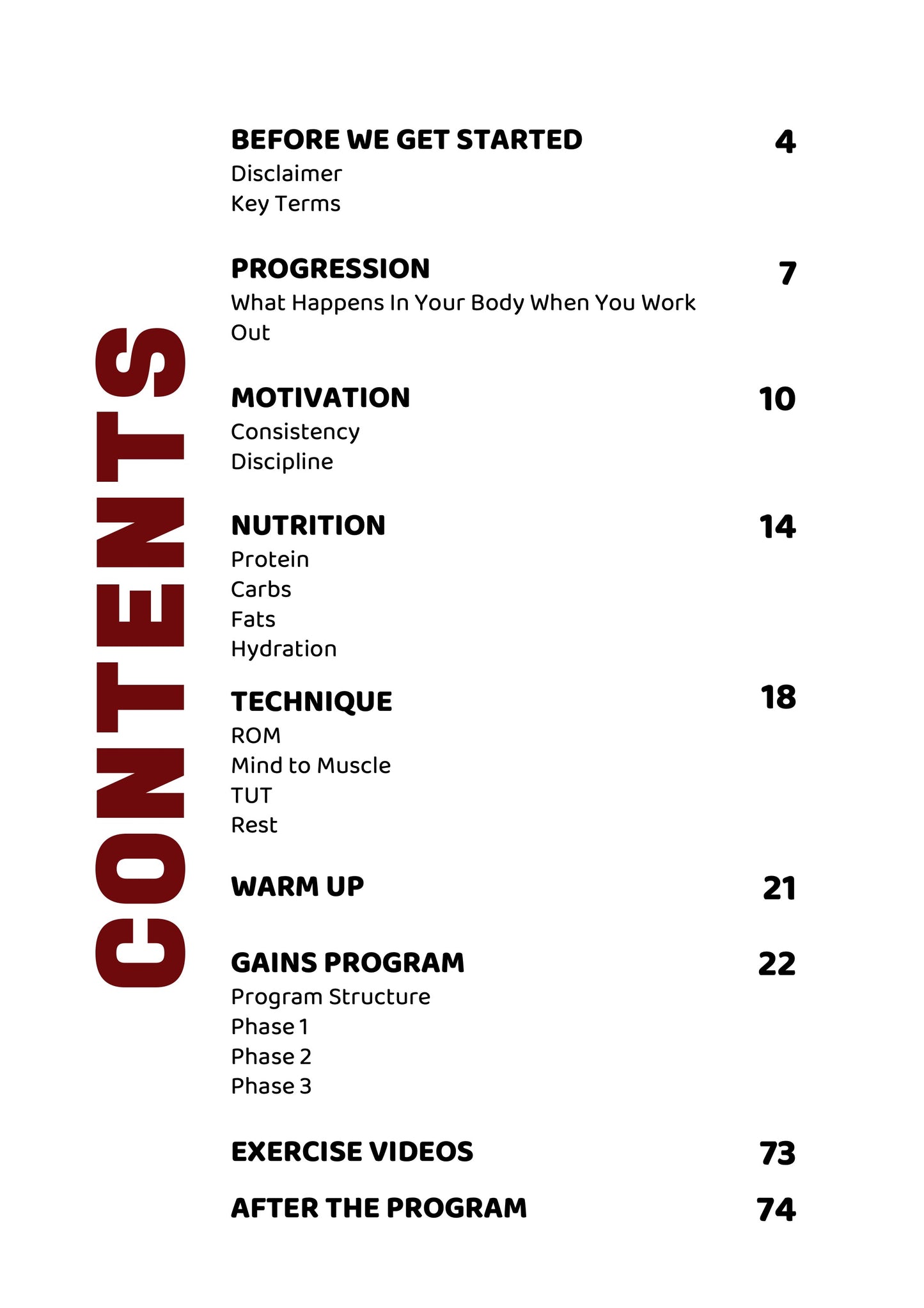 Gains - Training Program