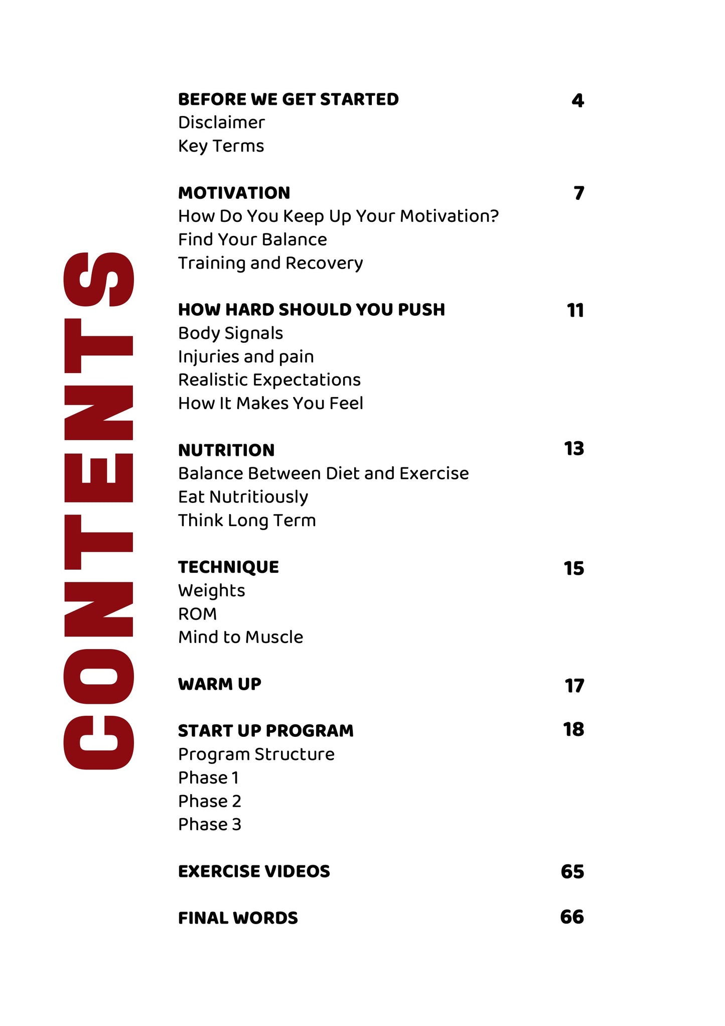 Start Up - Training Program